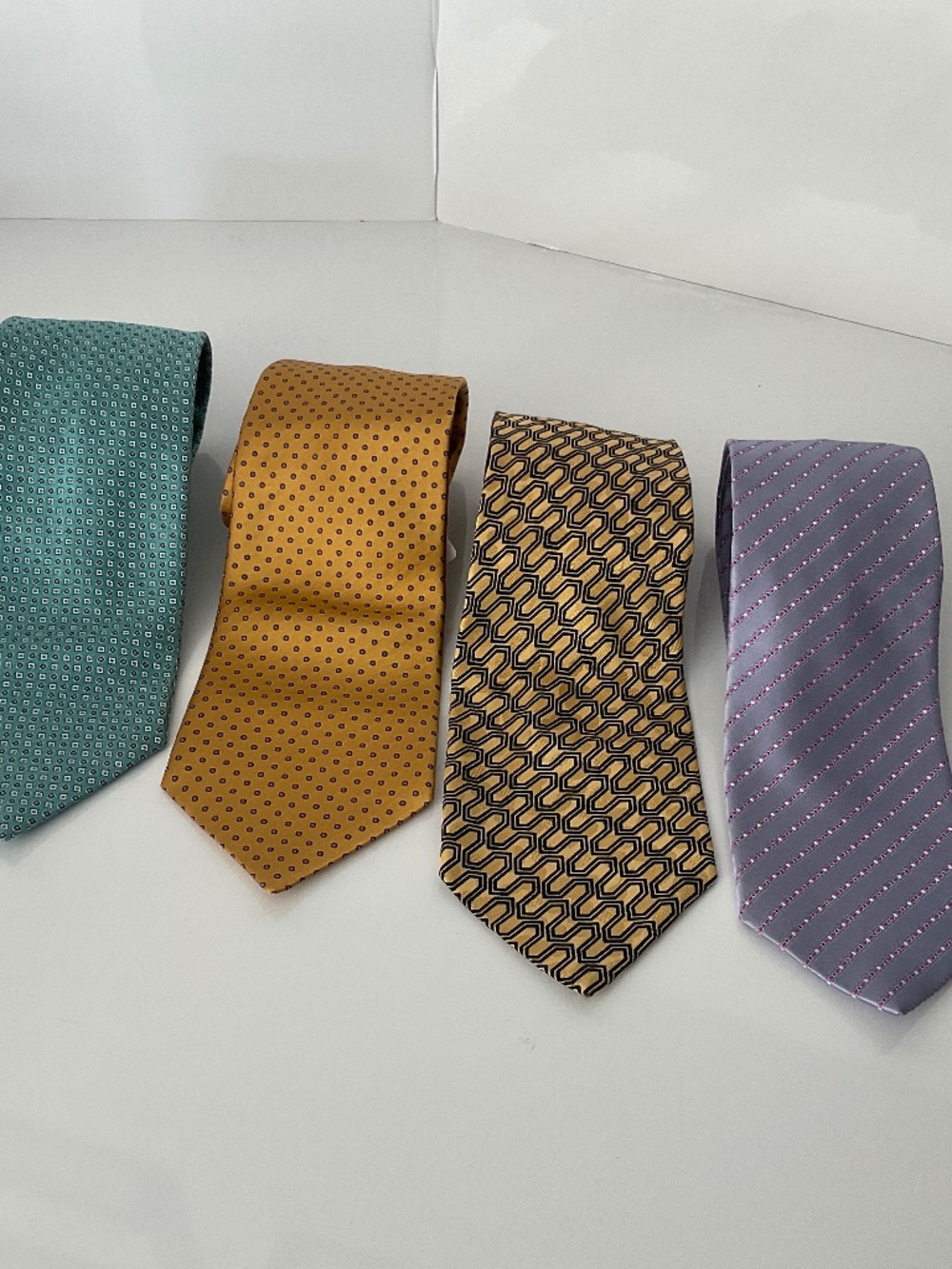 STEFANO RICCI LUXURY COLLECTION 100% SILK MADE IN ITALY MENS TIES X4